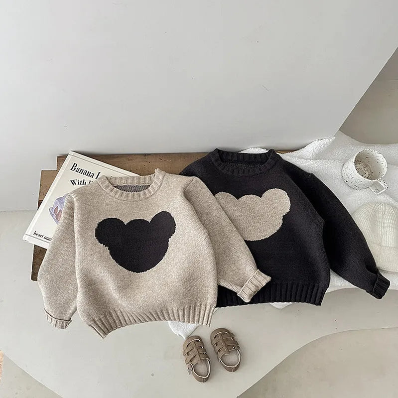 0-3y Boy Fashion Cute Sweater Newborn Baby Girl Cartoon Bear Knitted Tops Kids Autumn Winter Pullover Sweaters Toddler Clothes Basso & Brooke