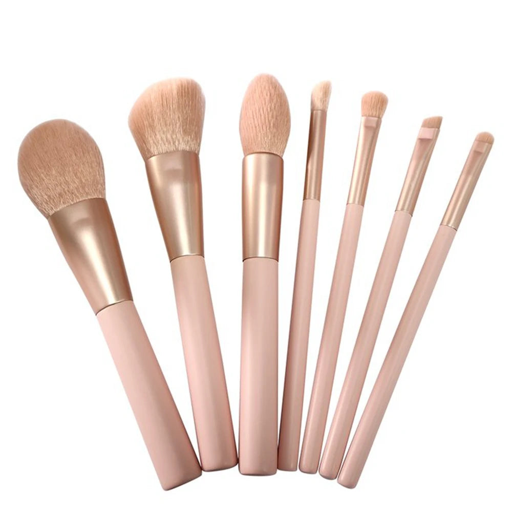 13pcs Makeup Brushes Cosmetic Full Set 3 Colors Soft Hair Female Make Up Tools Foundation Brush Eyeshadow Complete Kit 7pcs pink
