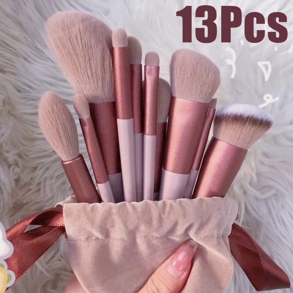 13pcs Makeup Brushes Cosmetic Full Set 3 Colors Soft Hair Female Make Up Tools Foundation Brush Eyeshadow Complete Kit Basso & Brooke