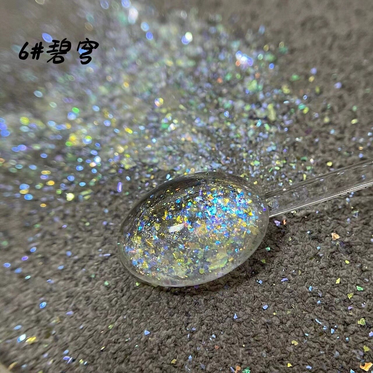 1Pc Shiny Mermaid Glitter Nail Hexagon Sequins Holographic Flakes Chunky Mixed Color DIY Manicure Decoration Design Accessories F9-6