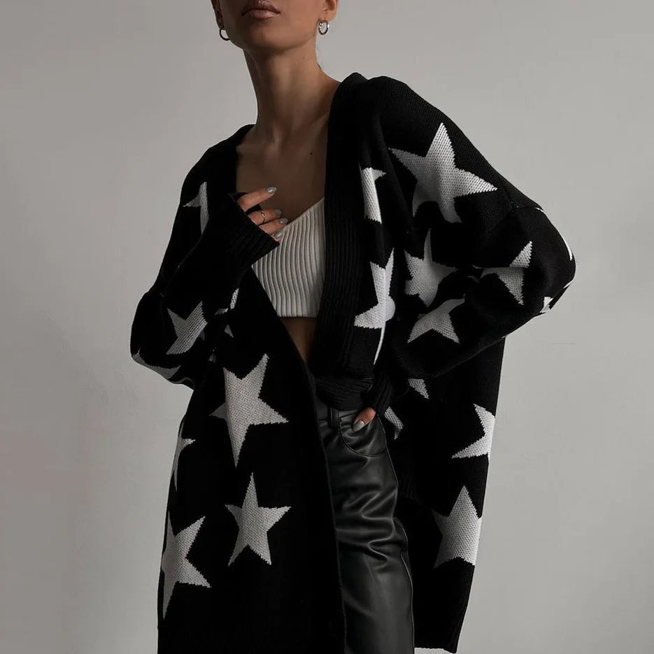 2024 Autumn/Winter Women's New Loose Relaxed Sweater Knitwear Women's Long Sleeve Large