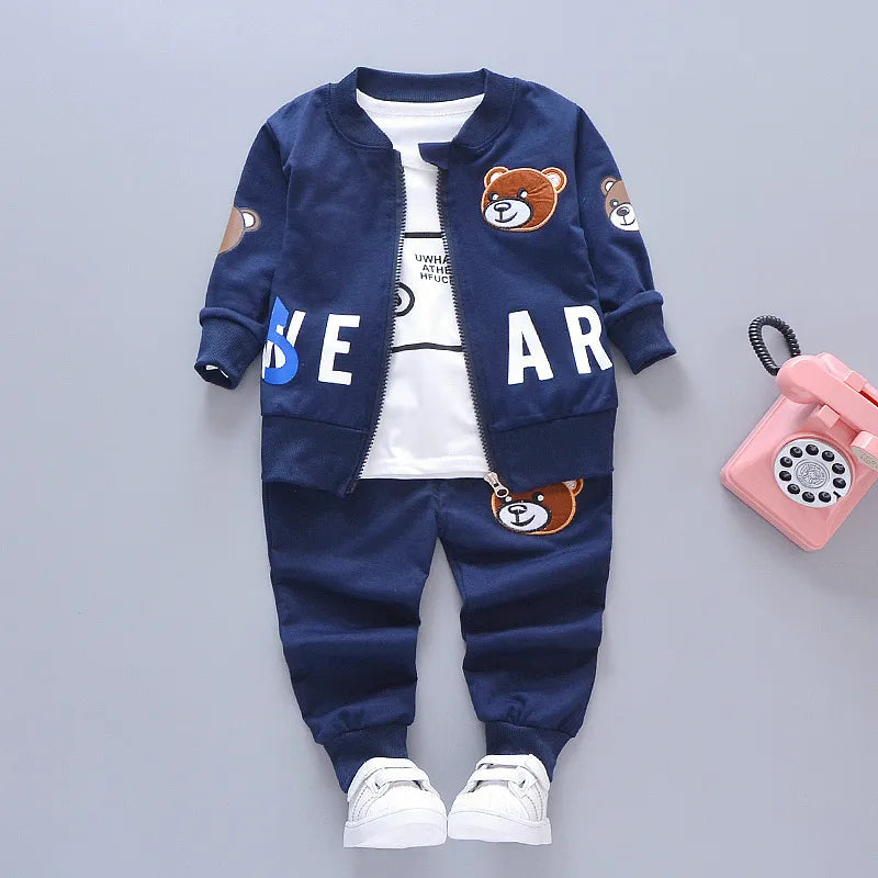 2024 Fashion Autumn Baby Boys Clothes Set Boys Sport Suit Children Sets Kids Clothes Denim Clothes For Boys Clothing 1 3 4 Year