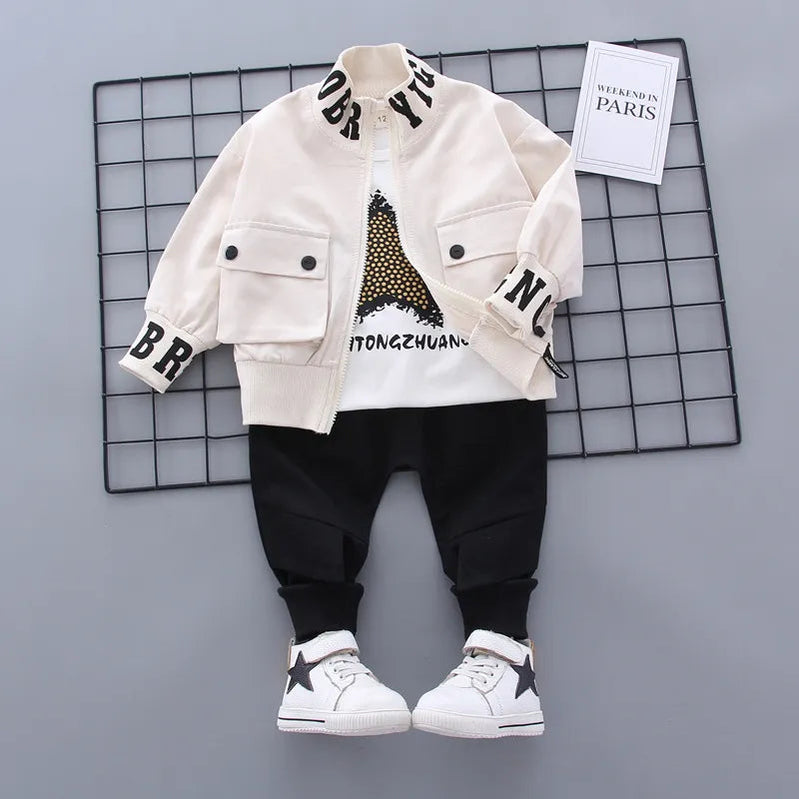 2024 Fashion Autumn Baby Boys Clothes Set Boys Sport Suit Children Sets Kids Clothes Denim Clothes For Boys Clothing 1 3 4 Year