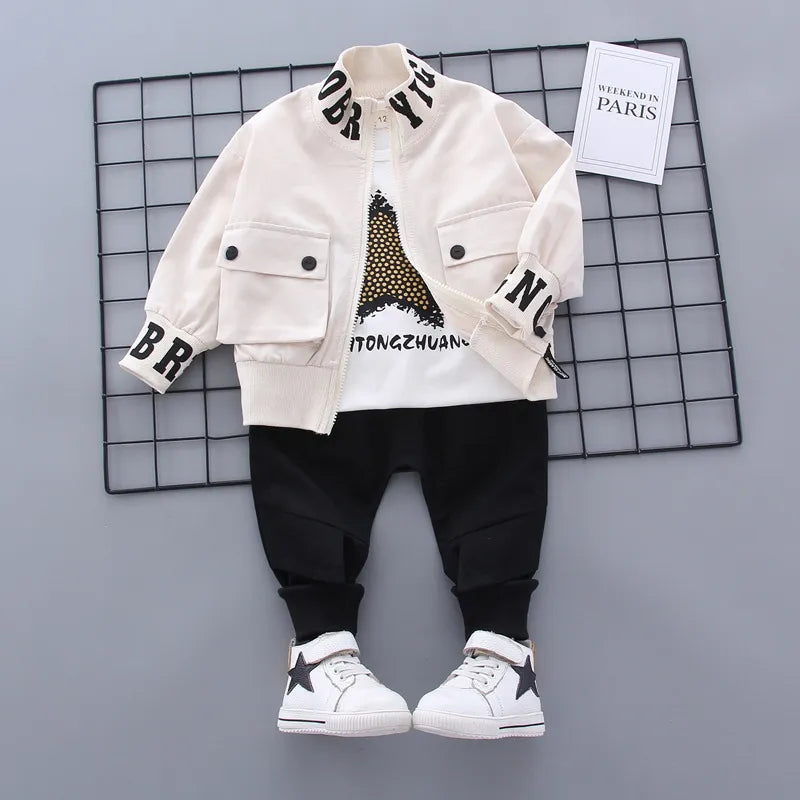 2024 Fashion Autumn Baby Boys Clothes Set Boys Sport Suit Children Sets Kids Clothes Denim Clothes For Boys Clothing 1 3 4 Year