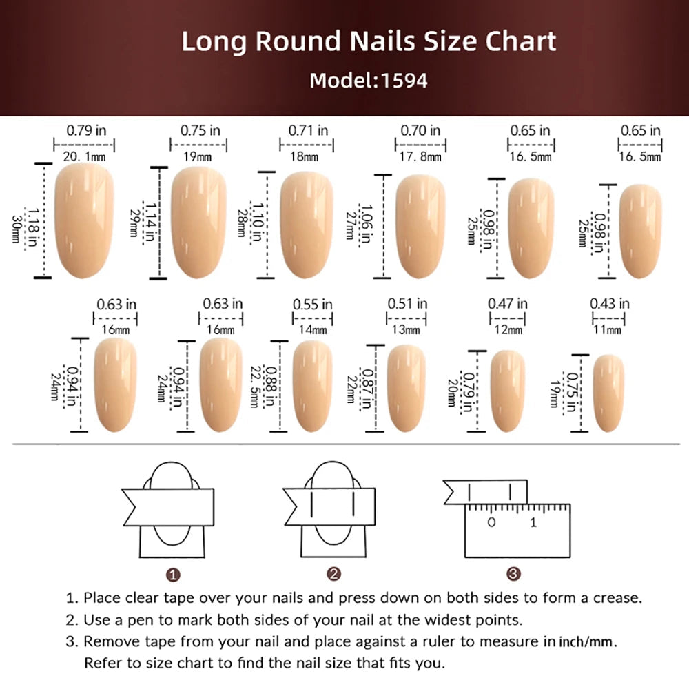 24 Pcs Glossy Long Round Christmas Press On Nails Red Glitter Fake Nails With Snowflake Pattern Reusabie False Nails