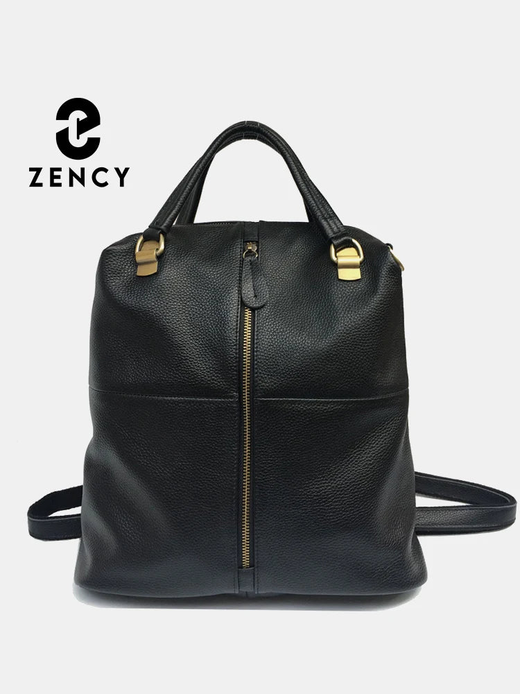 Vintage Women's Genuine Leather Outdoor Backpacks Anti-Theft Large School Bag Designer Travel Satchel Shoulder Crossbody