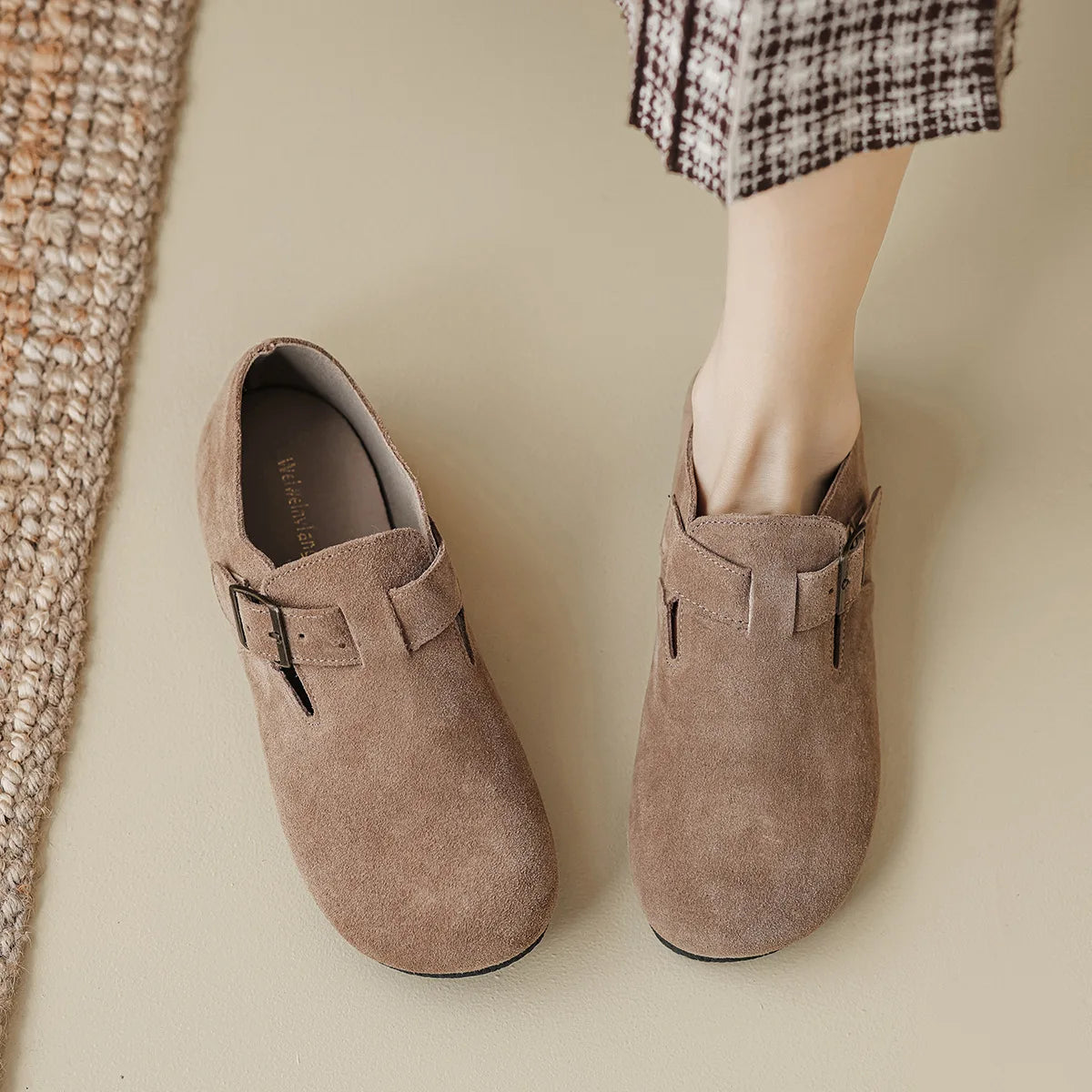 Spring and Autumn Women’s Flat Shoes Genuine cowhide Fashion mary jane Ladies casual leather shoes boat shoes