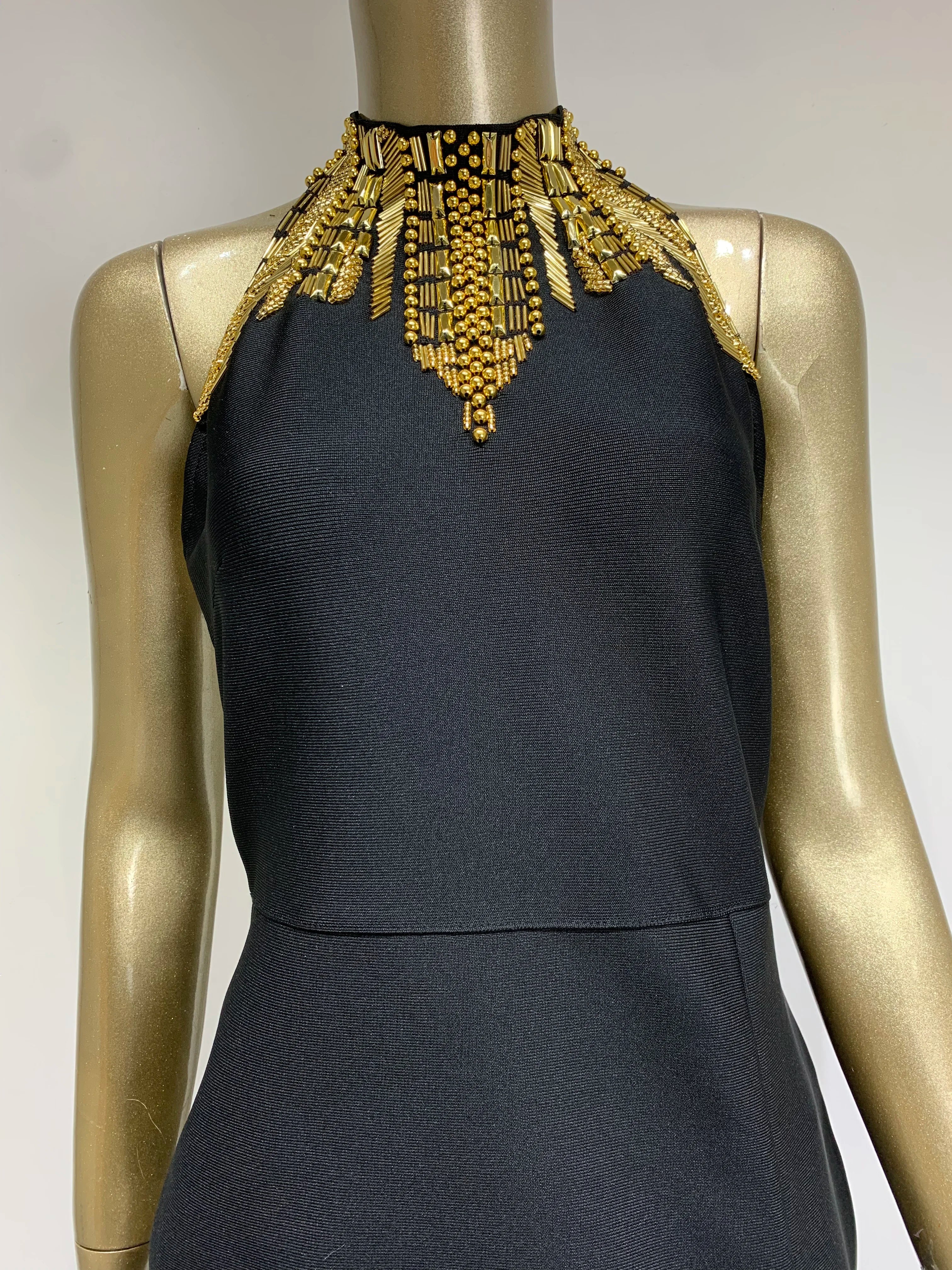 Women Celebrity Sexy Turtleneck Beading Patchwork Black Maxi Long Bodycon Bandage Dress 2025 Elegant Evening Club Party Outfit