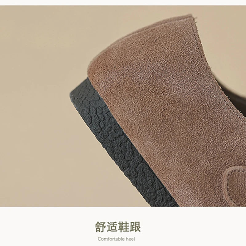 Spring and Autumn Women’s Flat Shoes Genuine cowhide Fashion mary jane Ladies casual leather shoes boat shoes