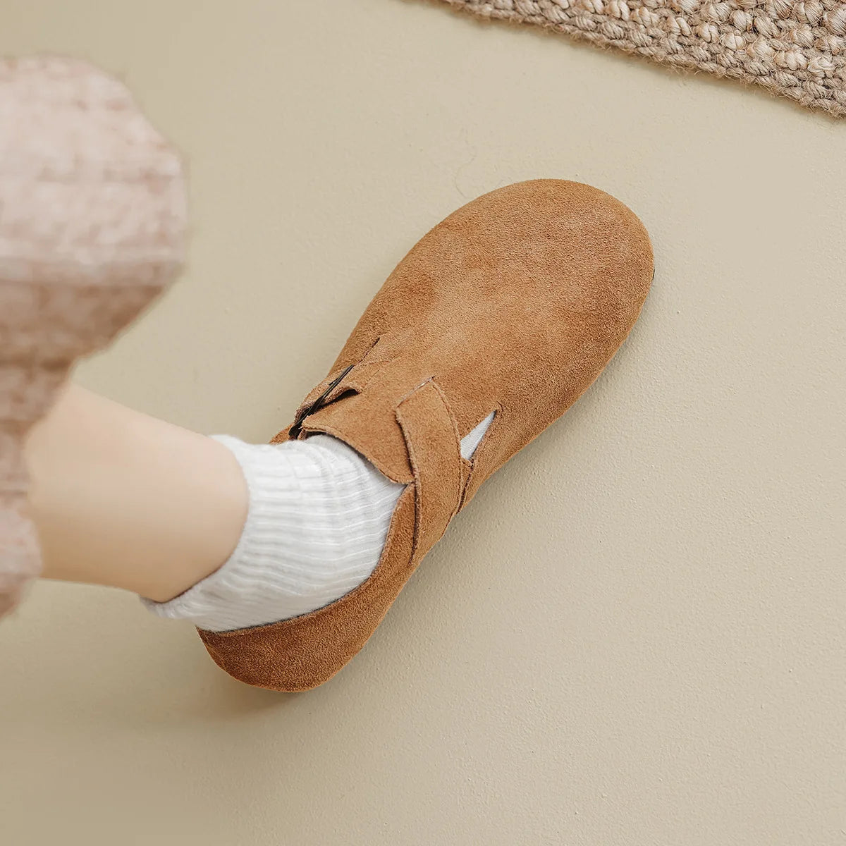 Spring and Autumn Women’s Flat Shoes Genuine cowhide Fashion mary jane Ladies casual leather shoes boat shoes