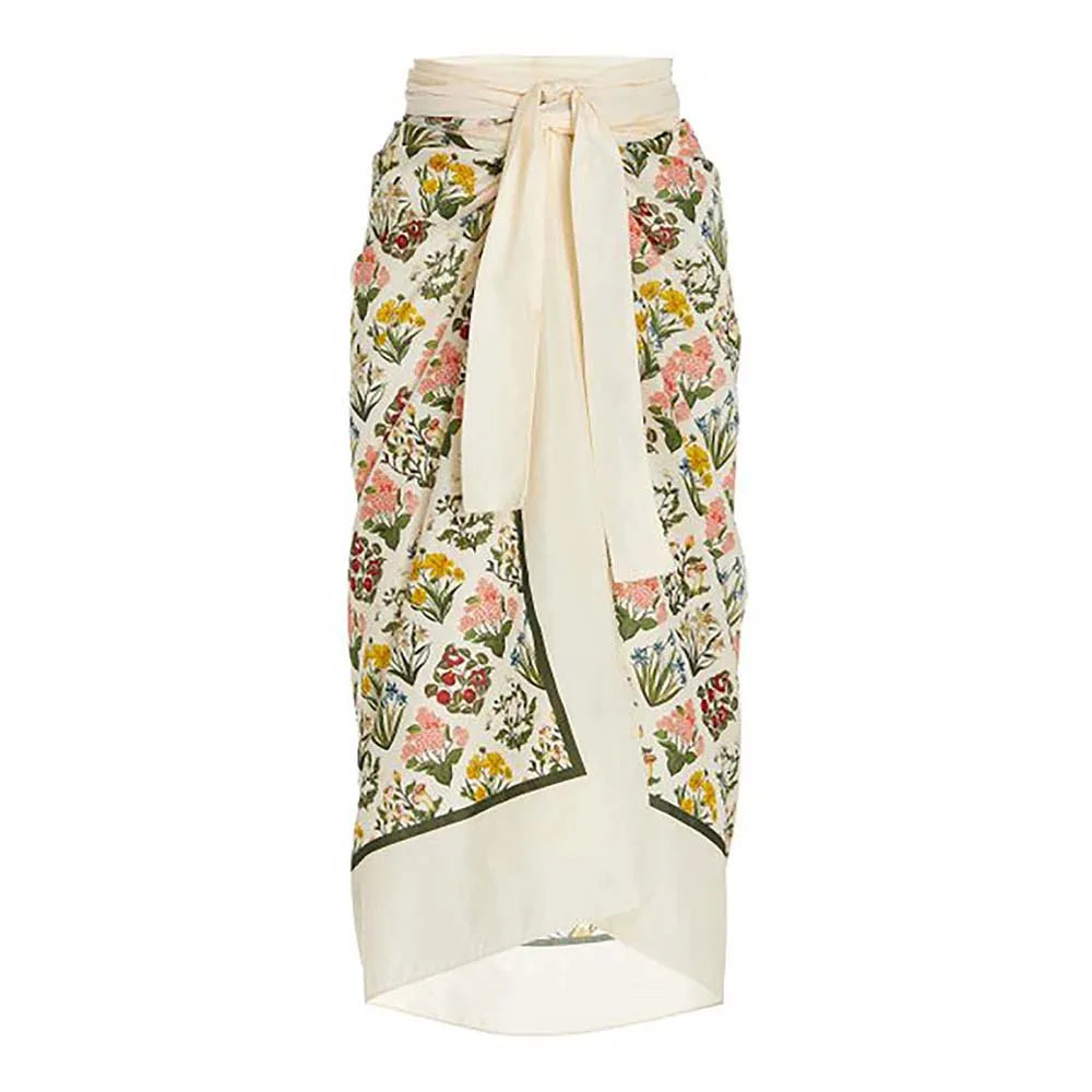 Fashion Floral One Piece Swimsuit Beach Dress Women's Swimwear Trend String Strap Sexy Bikini Women Swimwear High Waist cover