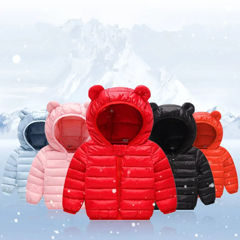 Baby Girls Jacket Spring Autumn Winter Jacket For Girls Coat Kids Warm Hooded Outerwear Children Clothes Infant Girls Coat
