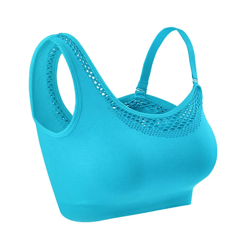 Seamless Yoga Set Sport Outfits Women 2pcs Two Piece Hollow Long Sleeve Crop top Leggings Workout Wear Gym Suit Fitness Sets Blue Bra