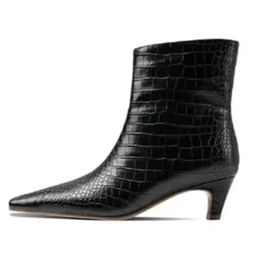 Big Size 34-43 Women's Shoes 2024 Autumn Winter Elastic boots Nubuck Flock Chelsea boots Tip Knee High Knight Long Boots EYW5319 black