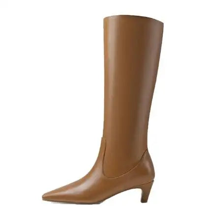 Big Size 34-43 Women's Shoes 2024 Autumn Winter Elastic boots Nubuck Flock Chelsea boots Tip Knee High Knight Long Boots