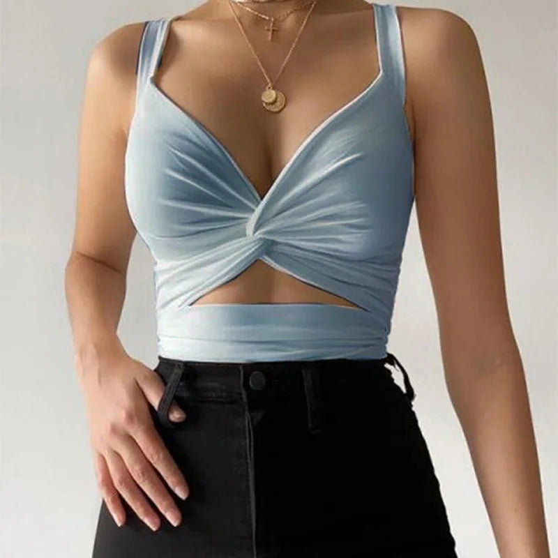 Sexy Women Sleeveless Short Crop tops Ladies Vest Casual Tank Top Women's Tube Top Female Black White Blue
