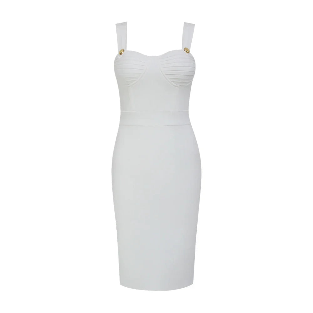 Vestido feminino de verão, moda sexy, decote em V, costas nuas, botões, vermelho, preto e branco, bodycon, bandagem, designer, vestido de festa à noite, 2022
