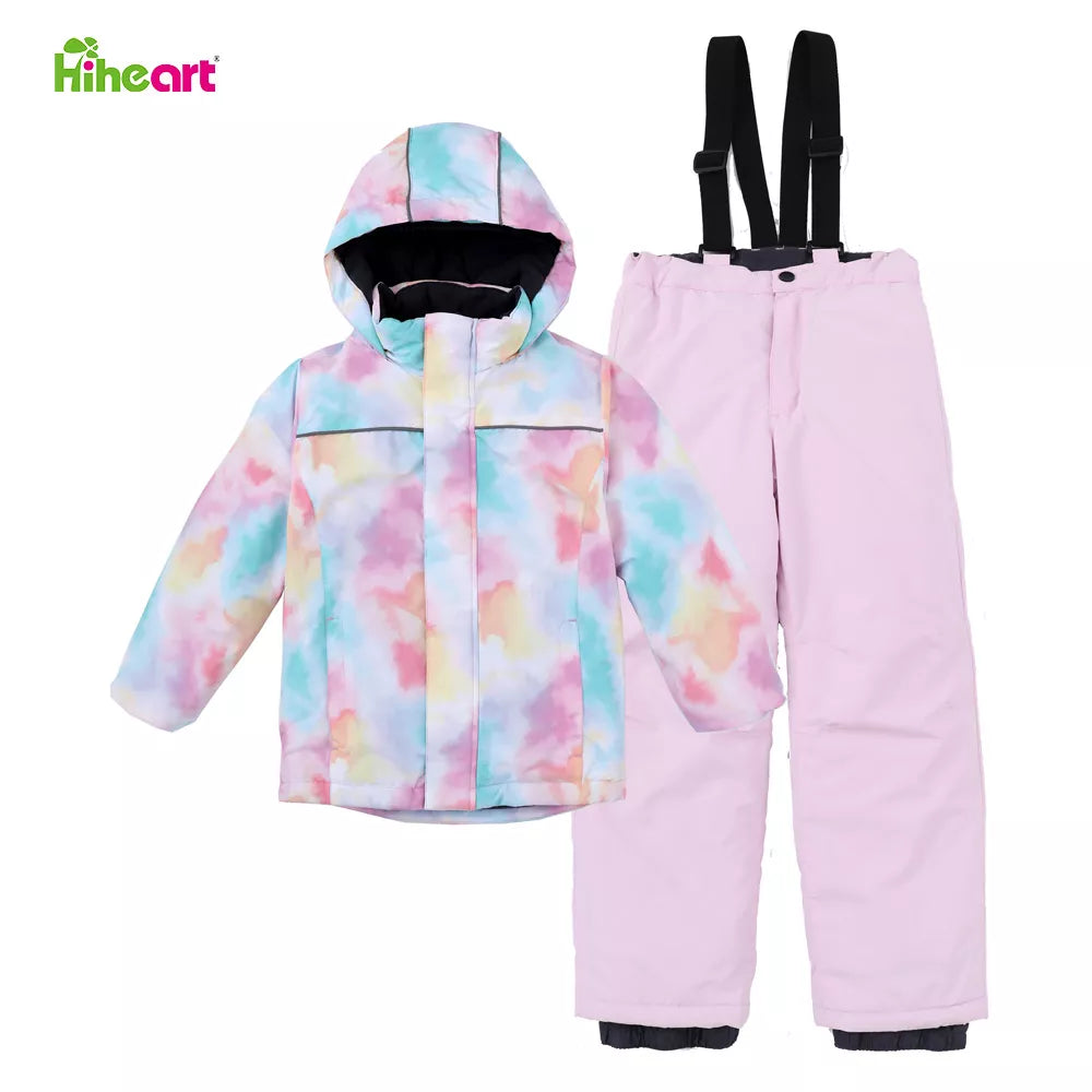 3-12T Children Ski Suits Boys Girls Ski Jackets Pants -30 Degrees Kids Winter Snowboard ski Jacket Waterproof Snow Suits