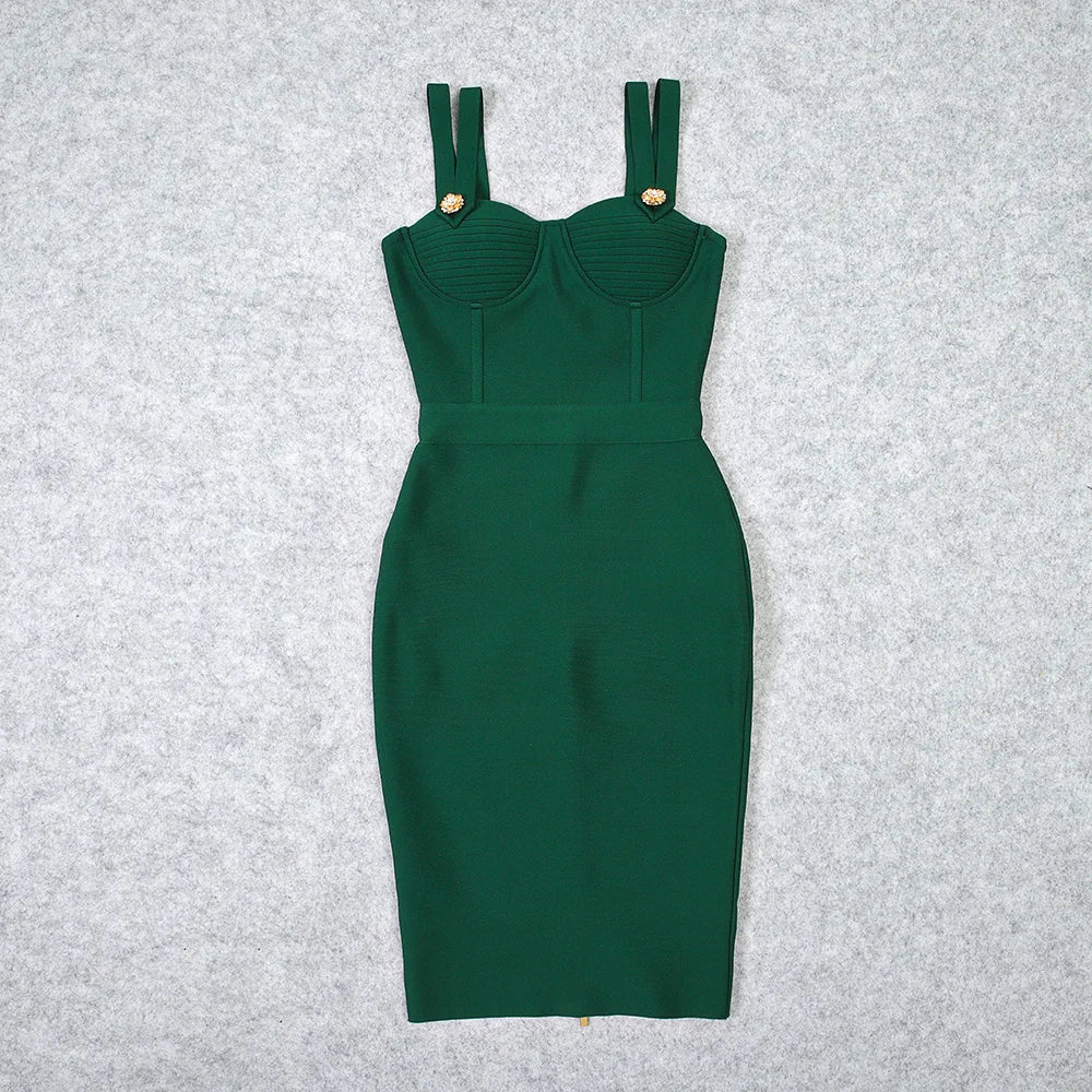 Vestido feminino de verão, moda sexy, decote em V, costas nuas, botões, vermelho, preto e branco, bodycon, bandagem, designer, vestido de festa à noite, 2022