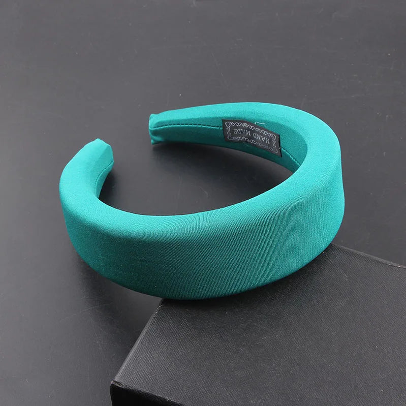 Sponge Headbands for Women Solid Color Tiara Baroque Headband Bridal accessories Daily Headband 7