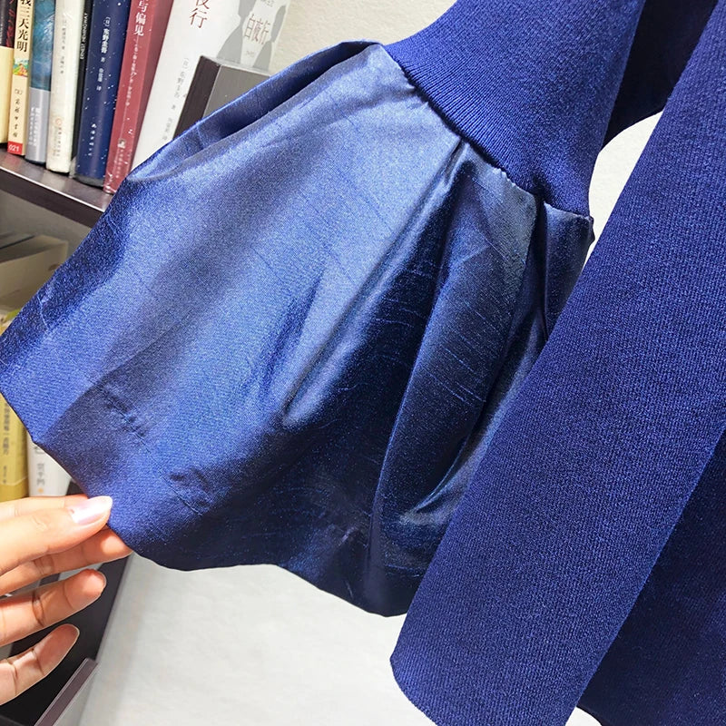 spring cute loose sweater womens fashion korean knitted shirts flare sleeve striped stitch pullovers women tops blusa pull