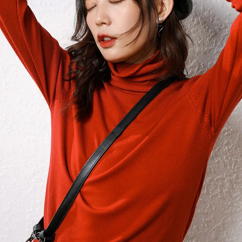 Cashmere sweater woman fashion 2019 women turtleneck cashmere sweater women knitted pullover women sweater Casual tops M-XXXL