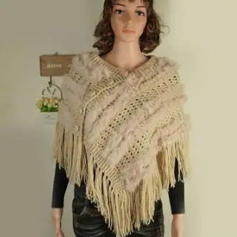 Spring wearing coat rabbit fur cape women's fur shawl all-match bride wedding formal dress free shipping beige One Size