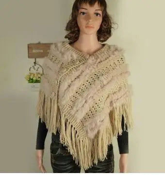 Spring wearing coat rabbit fur cape women's fur shawl all-match bride wedding formal dress free shipping beige One Size