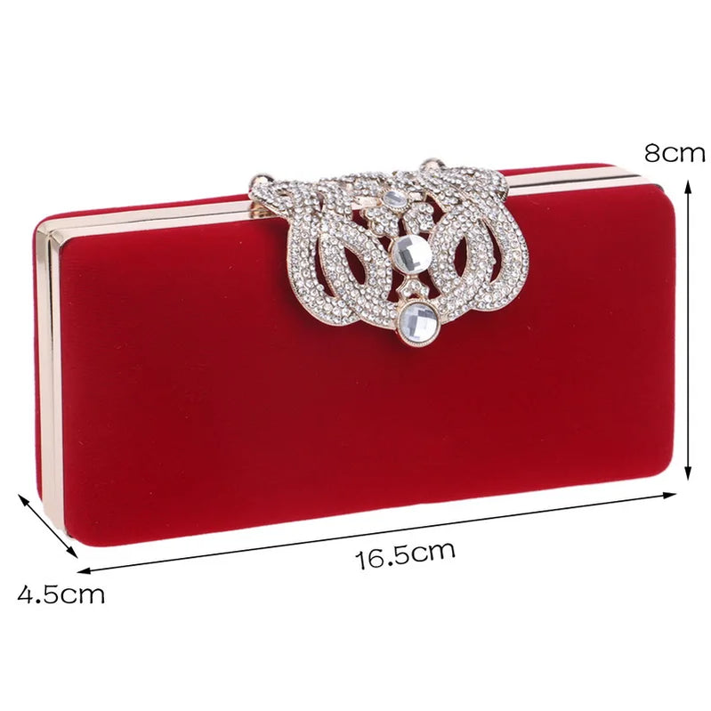 Clutch evening bags Crown rhinestones evening bags purse shoulder bag for wedding Diamonds Lady Purse Mini Evening Bags