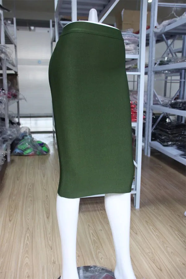 Atacado de saia feminina moda verão sexy preta azul laranja vermelha bege bandagem 2022 designer saia lápis linha A faldas 60 cm