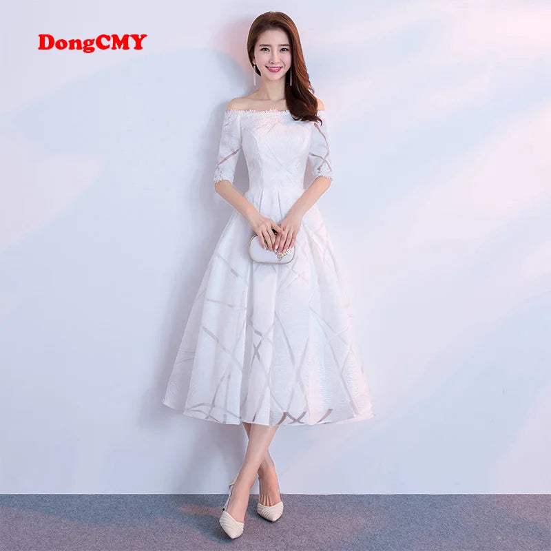 CELEBRITY DRESSES SHORT WOMEN WHITE COLOR MIDI SPECIAL OCCASION PARTY PROM GOWN SERENE HILL