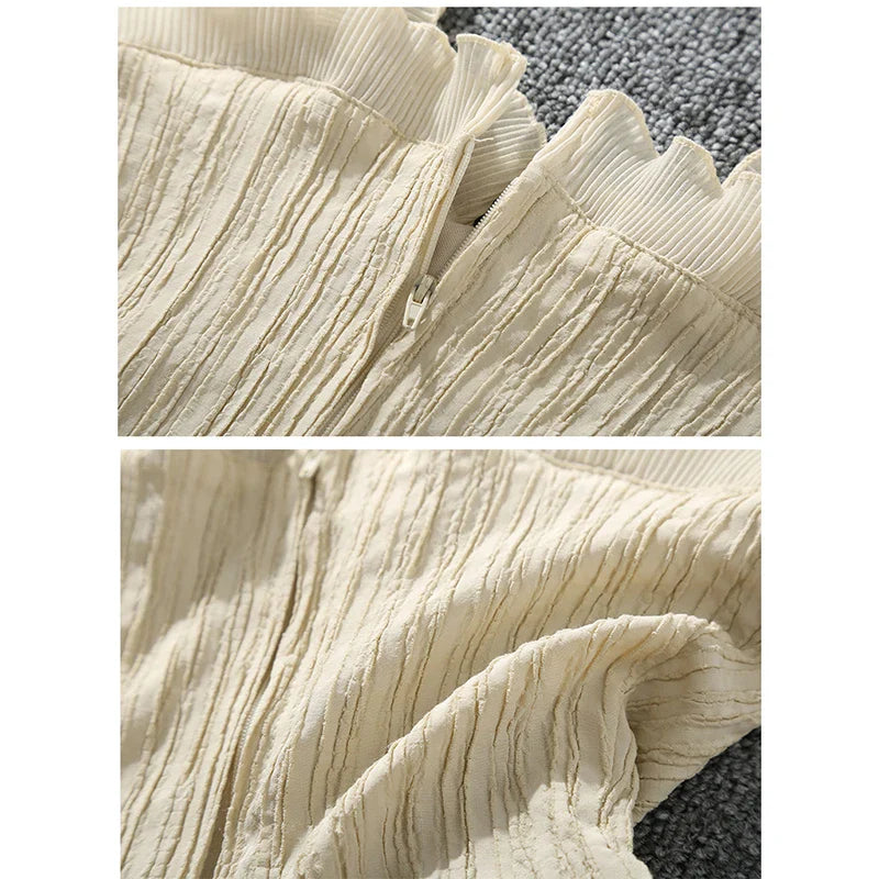 New Korean Fashion Sexy Slim Summer Tops White Black Casual Tank Top Women Bandage Sleeveless Crop Top Zipper Woman Clothes