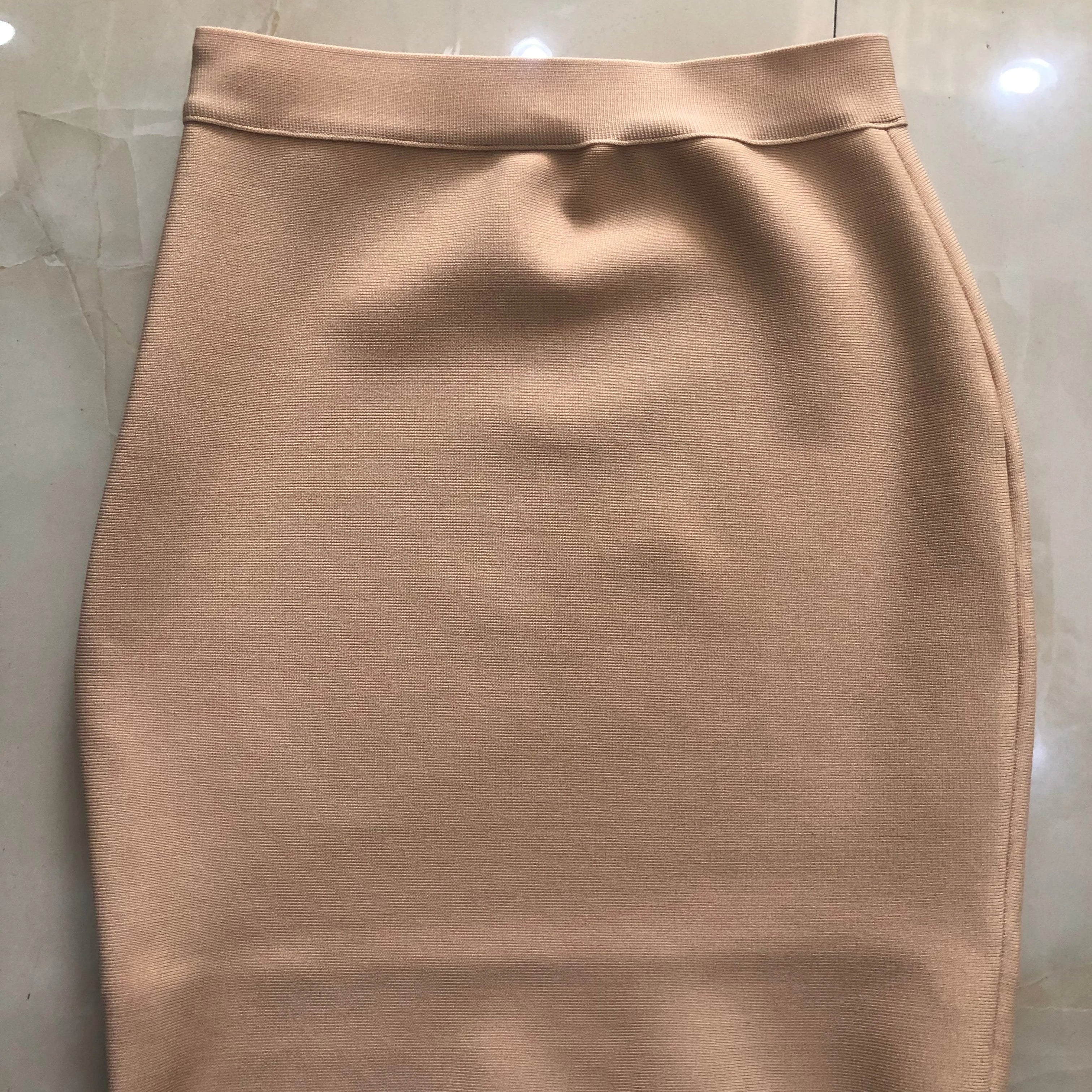 Wholesale Shipping Candy Color Sexy Women Bodycon Mini Bandage Skirt 2021 Designer Fashion Black Pencil Skirt Faldas 43cm