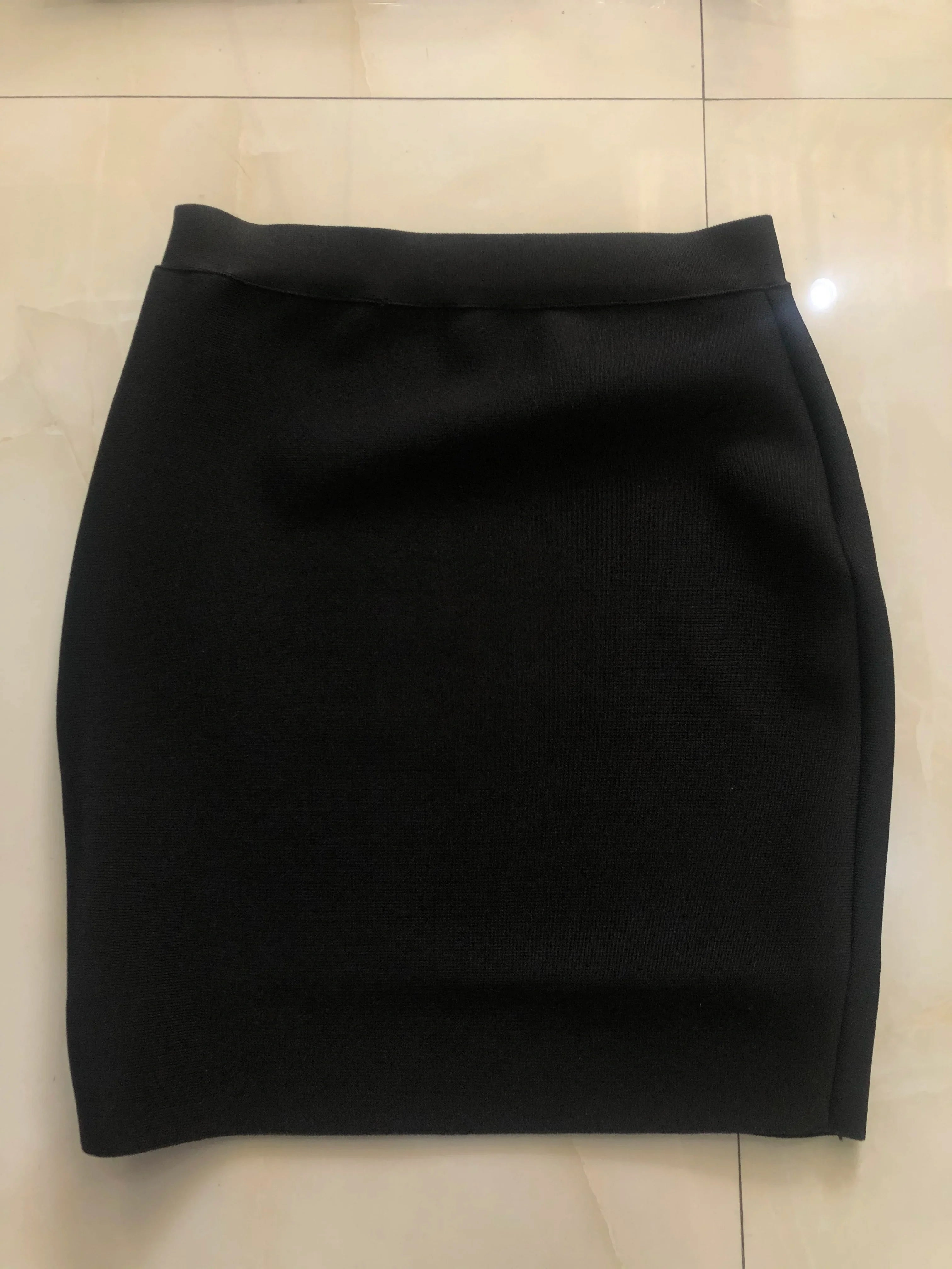 Wholesale Shipping Candy Color Sexy Women Bodycon Mini Bandage Skirt 2021 Designer Fashion Black Pencil Skirt Faldas 43cm