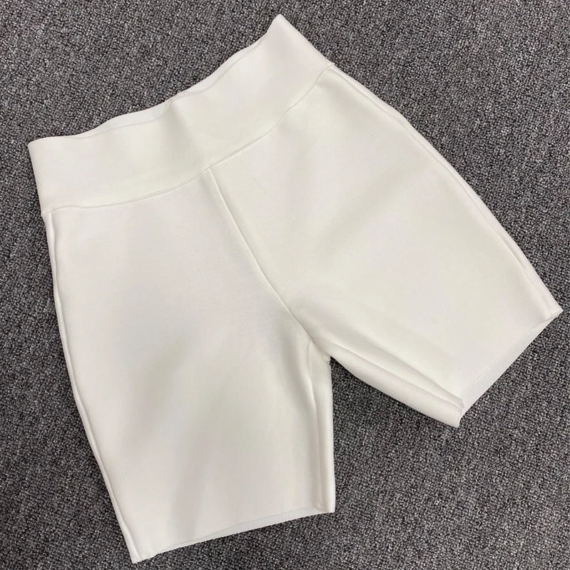 Women Sports Outfit Female Yoga Gym Fitness Black Gray White Running Rayon Bandage Shorts Pants