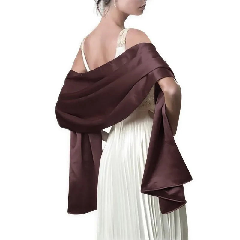 19 Colors Wrap Shaw Long Formal Wedding Party Ladies wrap shawl Elegant Evening Bridal shawl wrap fashion brand scarves coffee