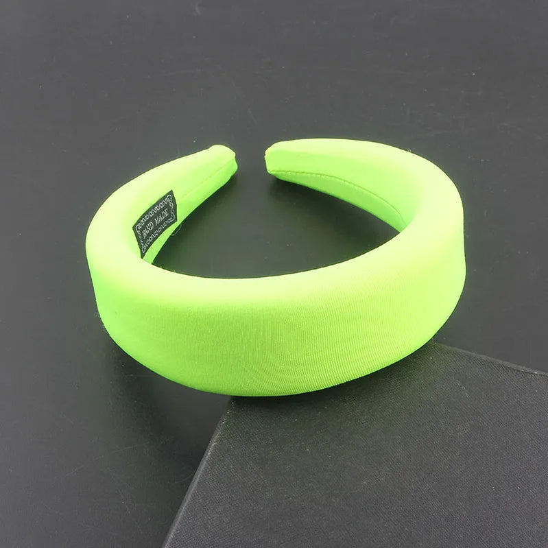 Sponge Headbands for Women Solid Color Tiara Baroque Headband Bridal accessories Daily Headband 2