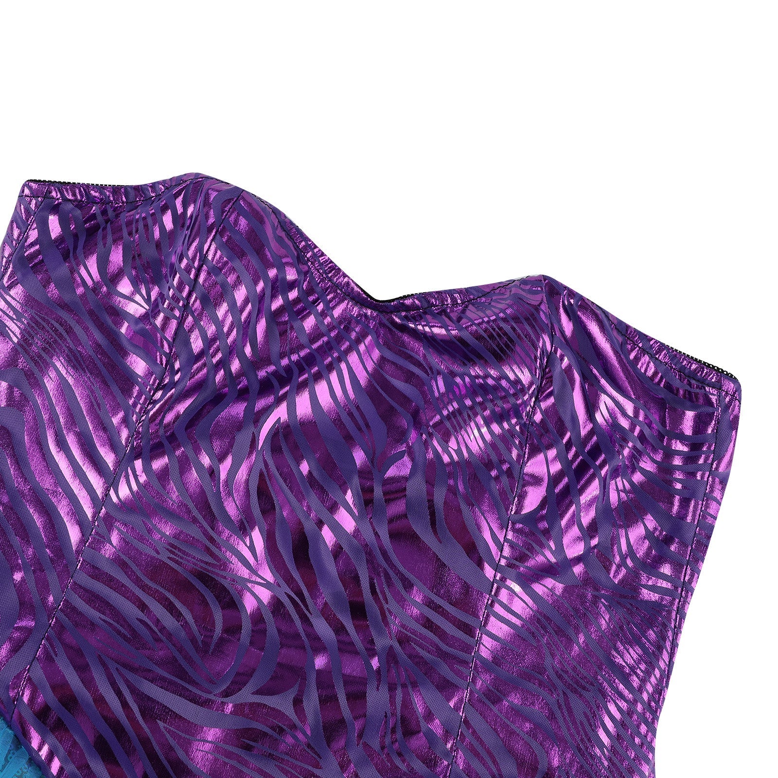 Women Mermaid Princess Carnival Halloween Costumes Ruffle Sequins Long Tail Fancy Clothing Sexy Cosplay Party Deluxe Vestidos