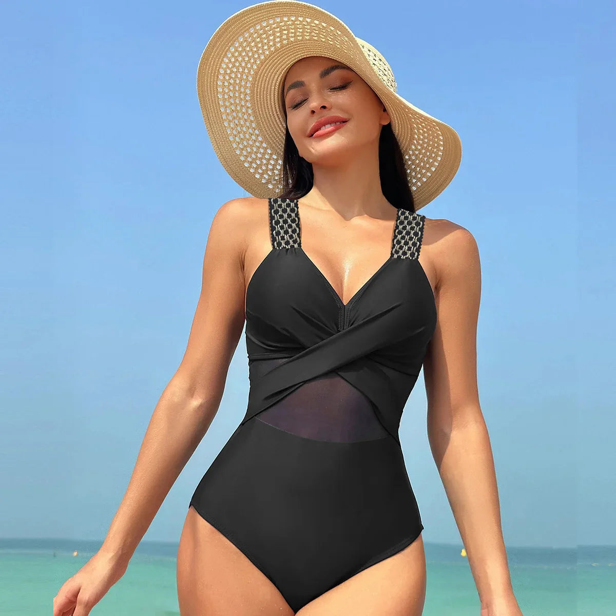 New Sexy Micro Bikini Women Push Up Padded Thong Swimsuit Female Cut Out Bathing Suit Swimwear Trajes De Baño Black Ribbon Added