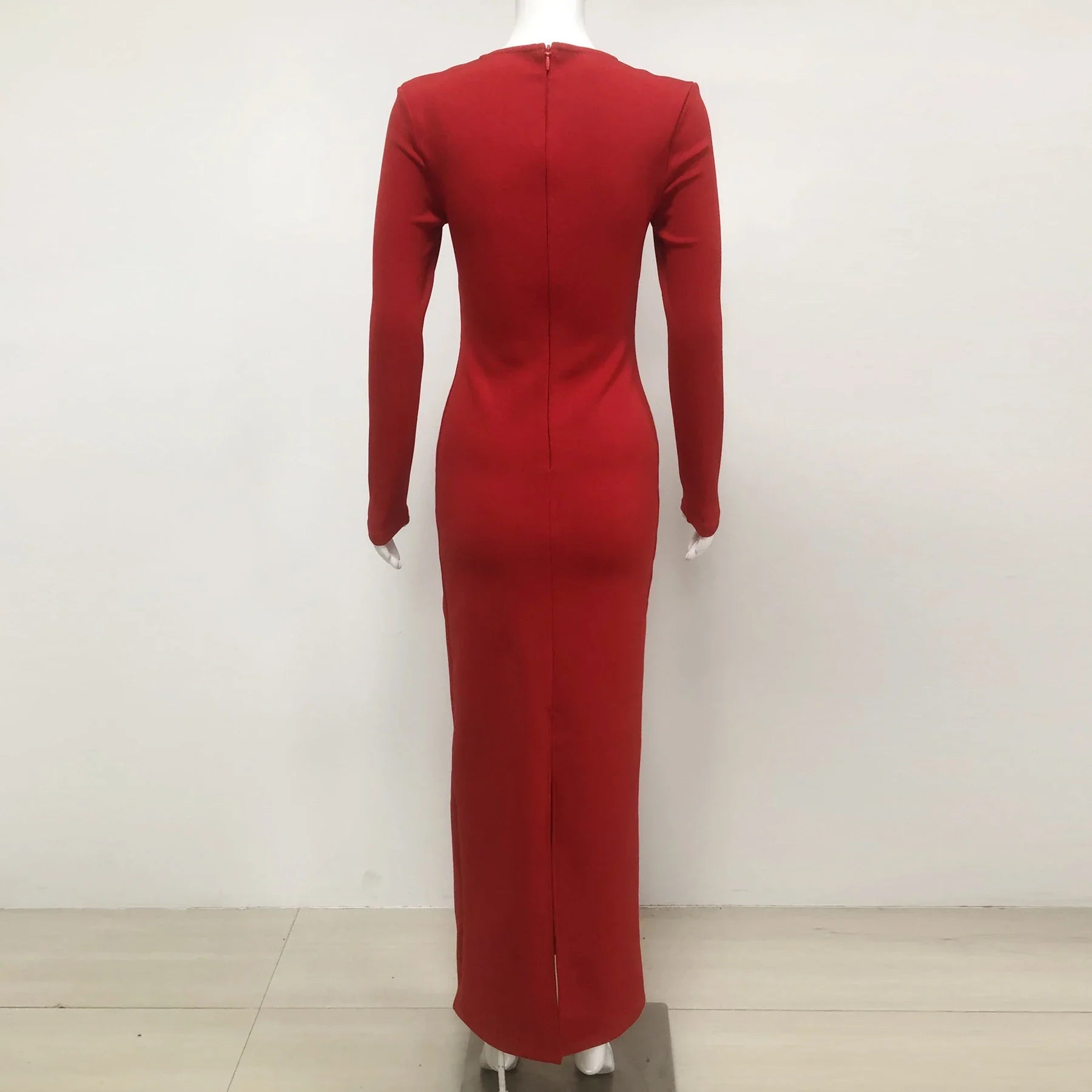 Style Women Long Sleeve Sexy Square Collar Shinning Diamond Bodycon Long Bandage Dress Elegant Evening Mermaid Outfit