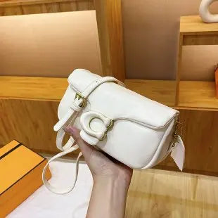 New PU Leather Women's Shoulder Bag, Fashionable Versatile Clutch Bag, Large-capacity Luxury Oblique Span Bag for Women