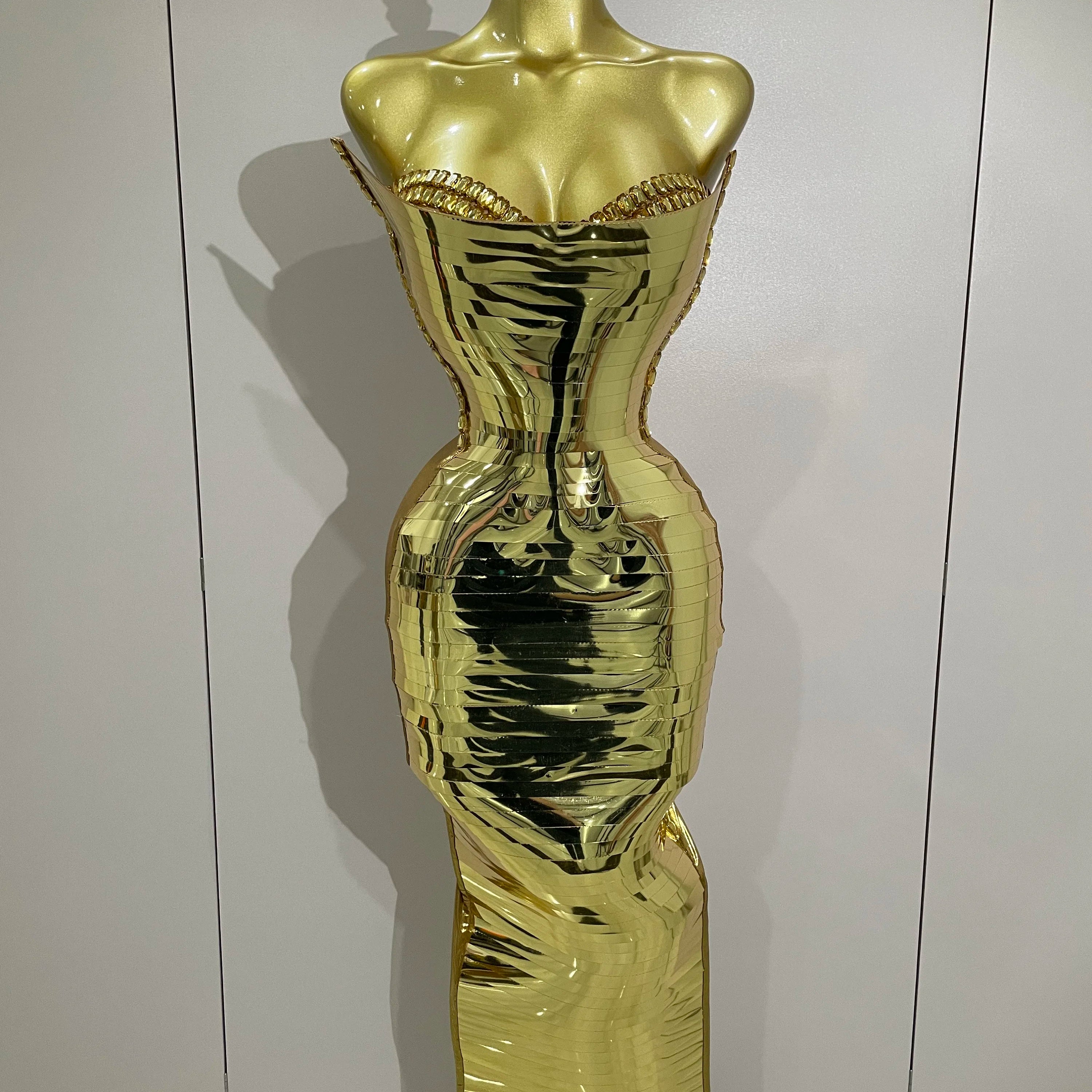 High Quality Black Shiny Sequin Sexy Chest Wrapped Dress 2025 New  Women Fashion Eveing Celebrate Birthday Party Stage Costume