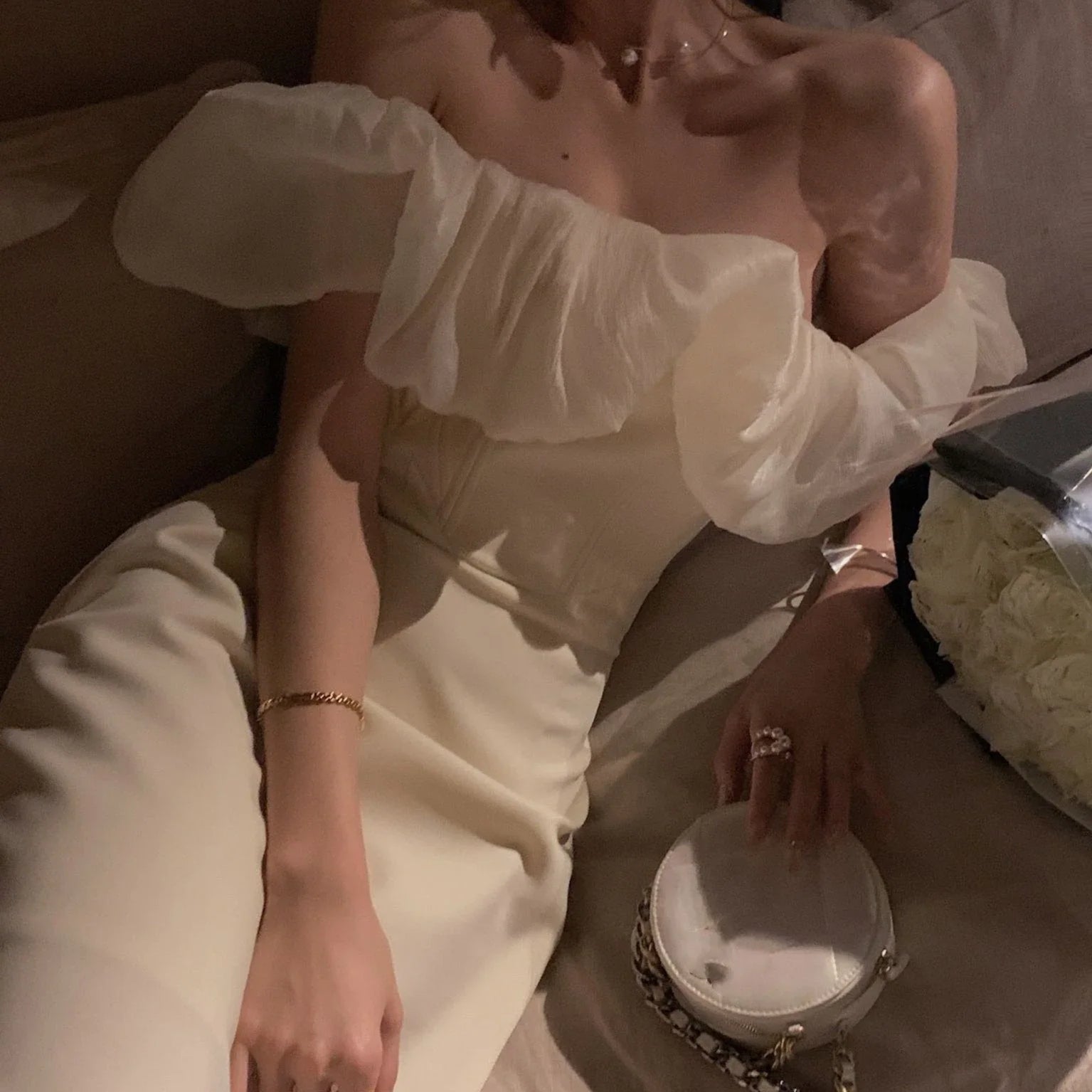 Summer Off Shoulder Patchwork Dress For Women Party Elegant Fashion Outfits Elegant Midi Bodycon Clothing Vestidos