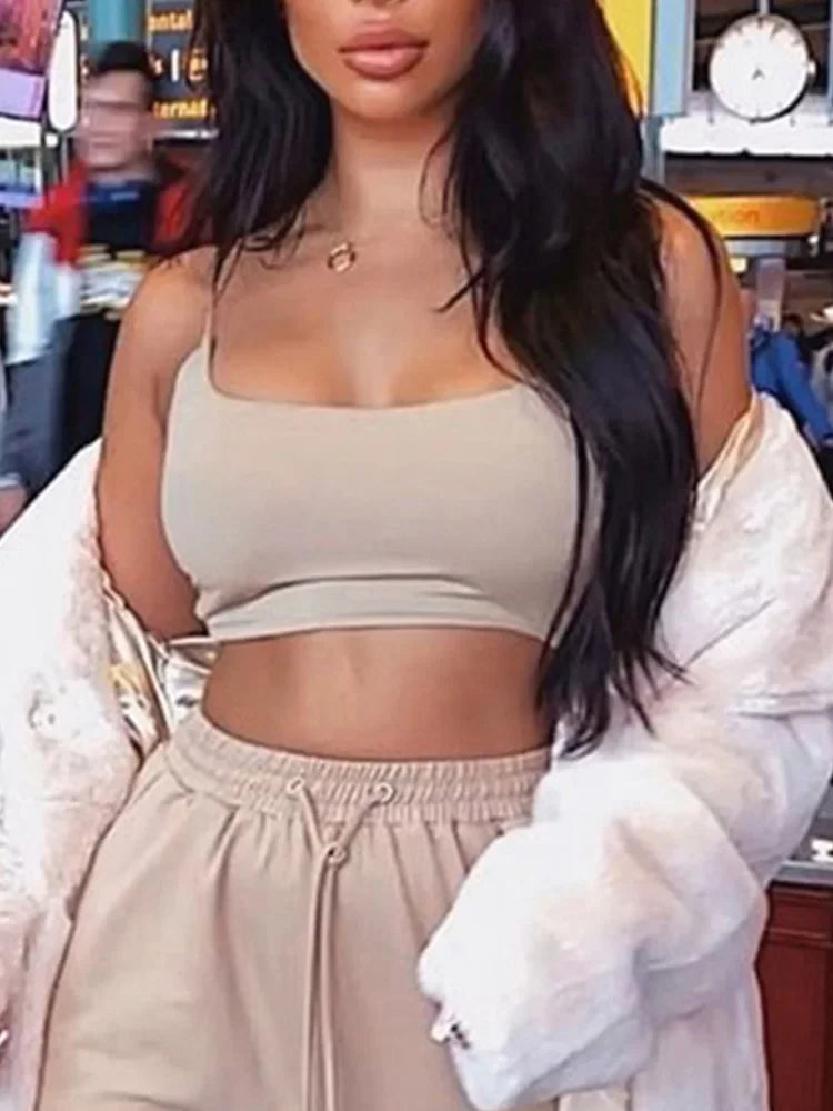 Womens Summer Camis Tanks Tops Sleeveless Cotton Bustier Unpadded Bandeau Bra Vest Crop Top Seamless Tees