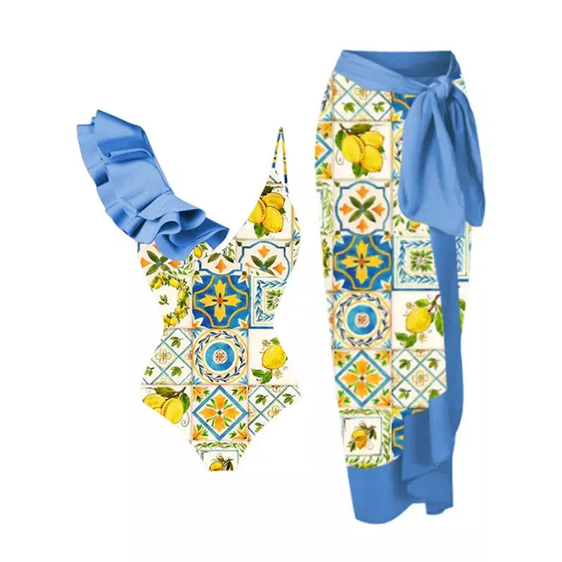 2023 Sexy Fashion One Piece Swimsuit Solid 3D Flower Summer Women Swimwear Beachwear Summer Luxury Monokini Bathing Suit a set 10