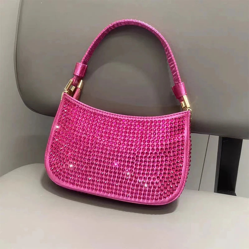 Fashion Purses For Women Luxury Designer Handbags Versatile Evening Clutch Bag Party Elegant Rhinestone Purse