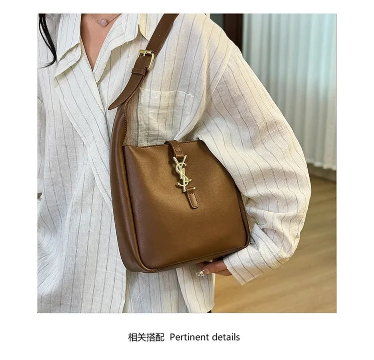 2025 Luxury Bucket Bag Crossbody - Elegant Women's Shoulder Bag for Work, Daily Use & Fashion, Versatile Tote Purse