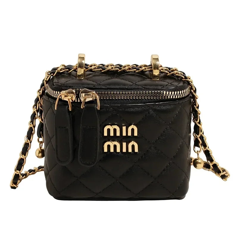 2025 Quilted Bag with Chain Strap for Women, Chic Luxury Crossbody Purse, Elegant Shoulder Bag