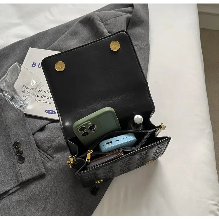 Chic 2025 Mini Square Bag, Stylish Chain Strap Purse, Women's Luxury Crossbody Bag for Daily & Evening