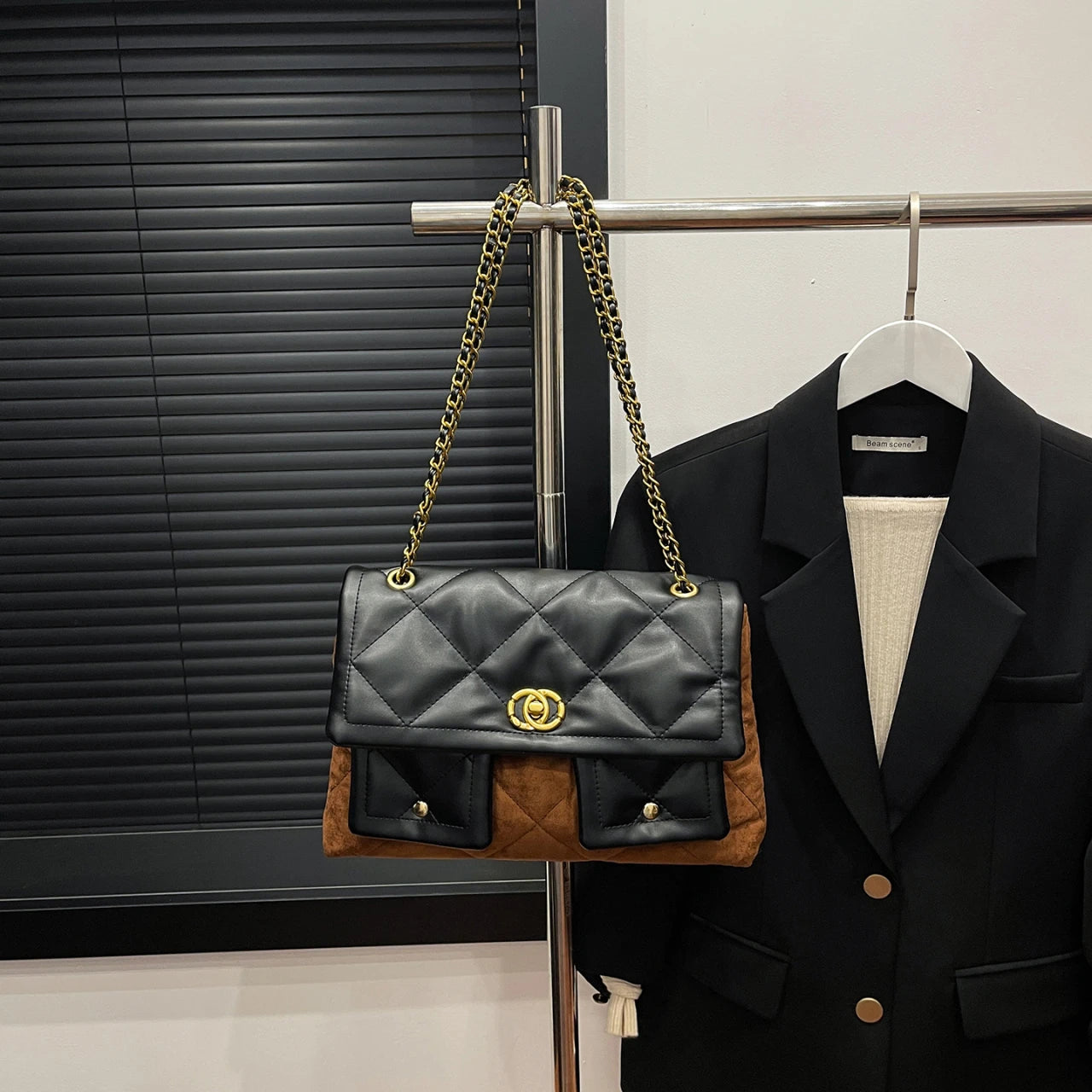 Fashion Women's Leather Crossbody Bag Luxury Elegant Shoulder Handbag Classic Designer Tote For Modern Ladies